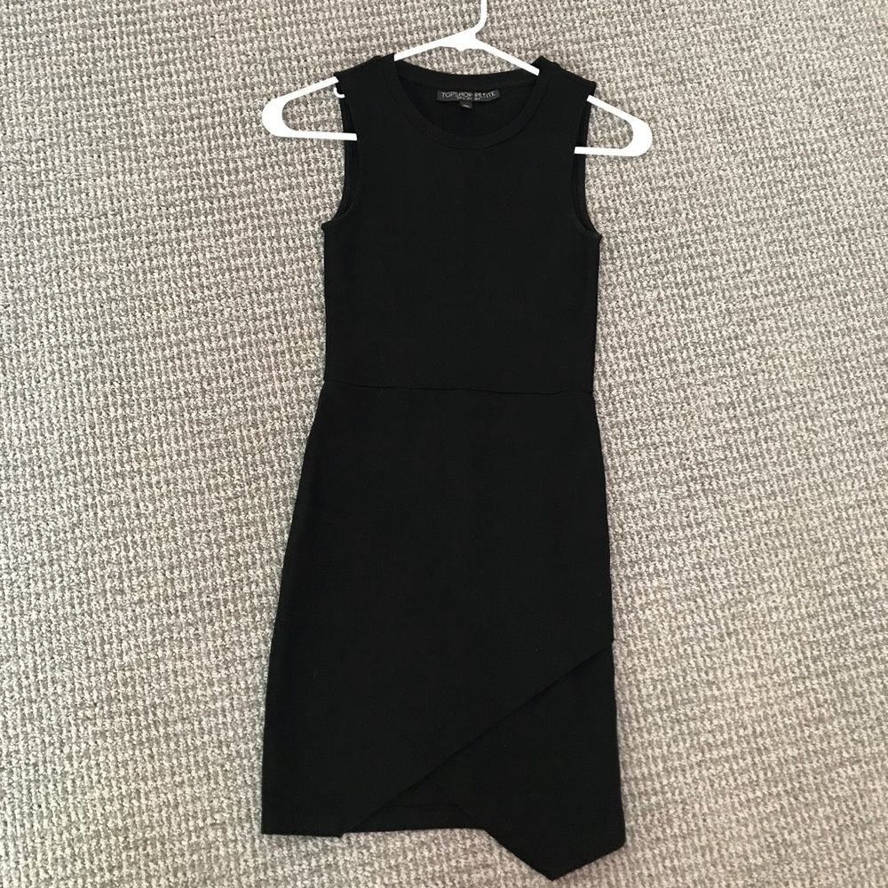 Topshop Petite asymmetrical dress